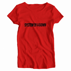 Remera Mujer Manga Corta SYSTEM OF A DOWN 03 en internet