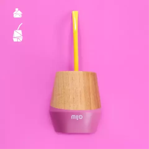 MATE MIJO ROSA DE MADERA