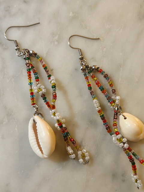 Aros Buzios colgantes - comprar online