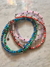Collar Piedras de vidrio y acero mix 3