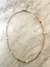 Collar de piedritas doradas