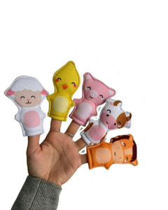 SET 5 TÍTERES DE DEDO: ANIMALES GRANJA - comprar online