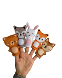 SET 5 TÍTERES DE DEDO: ANIMALES BOSQUE - comprar online