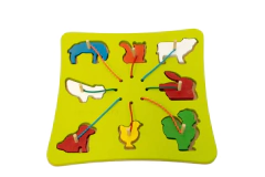 TABLERO DE ENCASTRE ANIMALES