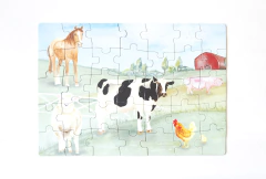 ROMPECABEZAS ILUSTRADO: GRANJA ACUARELA - DIDÁCTICOS JUEGA CONMIGO