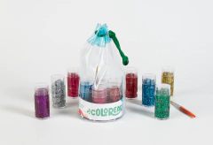 Dáctilo Pinturas brillantina en Bolsita x 7 - DIDÁCTICOS JUEGA CONMIGO
