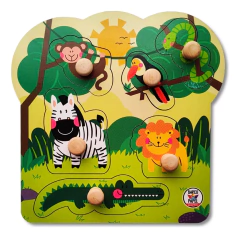 TABLERO DE ENCASTRE: ANIMALES SELVA