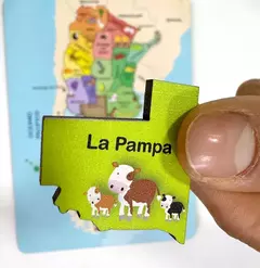 TABLERO DE ENCASTRE MAPA ARGENTINA Y PROVINCIAS - DIDÁCTICOS JUEGA CONMIGO
