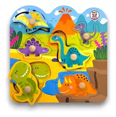 Imagen de TABLERO DE ENCASTRE: DINOSAURIOS