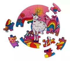 ROMPECABEZAS CIRCULAR 3 EN 1: UNICORNIOS
