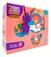 ROMPECABEZAS CIRCULAR 3 EN 1: UNICORNIOS