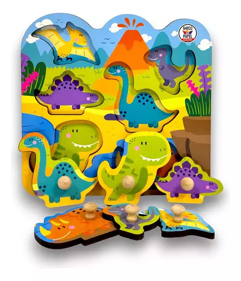 TABLERO DE ENCASTRE: DINOSAURIOS