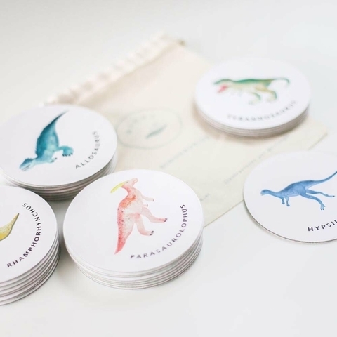 DINOSAURIOS ESPAÑOL INGLES - JUEGO DE MEMORIA