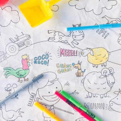 LONA LAVABLE PARA PINTAR: LA GRANJA en internet