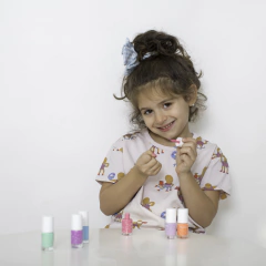 ESMALTES LAVABLES X3: ROSA, LILA Y PLATEADO - comprar online