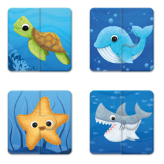 ROMPECABEZAS 2 PIEZAS: CONOCIENDO EL MAR - DIDÁCTICOS JUEGA CONMIGO