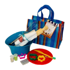 KIT COCINA + DELANTAL: GALLETITAS - DIDÁCTICOS JUEGA CONMIGO