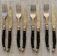 Set de Cubiertos Negros 8 piezas - comprar online
