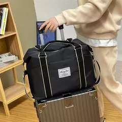 Bolso de Viaje Negro y Blanco