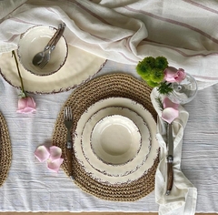 Set de platos Melamina Linea Antique 12 piezas Coco - comprar online