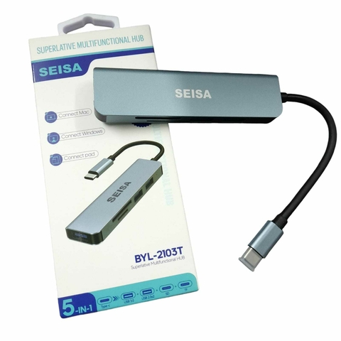 ADAPTADOR 5 EN 1 SEISA TIPO C BYL-2103T