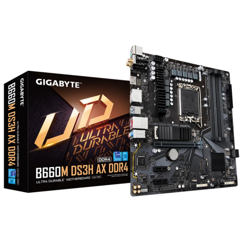 Mother Gigabyte B660M Ds3h Ax Ddr4 Intel 1700 12va -- B660M DS3H AX DDR4 1.0