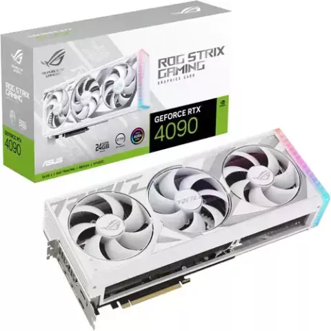 Placa De Video Asus Rog Strix Rtx4090 O24g White --- 90YV0ID2-M0AA00