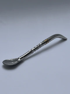 Bombilla pico de loro acero inox retorcida bronce