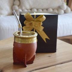 Mate Imperial Marrón con bombilla