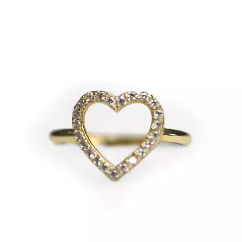 ANEL CORAÇÃO CRAVEJADO