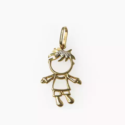 PINGENTE MENINO MILTON 18K