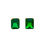 BRINCO PEDRA VERDE 18K - comprar online