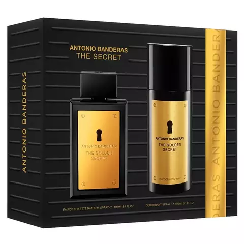 Banderas Golden Secret Kit – Perfume Masculino + Desodorante Corporal