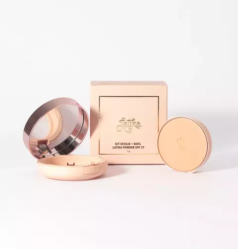 Kit Estojo + Refil Latika Powder SPF 27 Bege Claro
