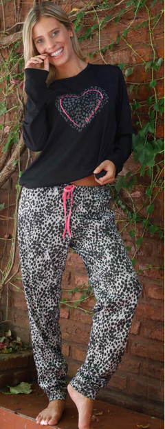 Pijama manga larga -Animal Print- #1301-22