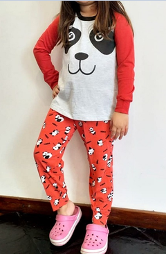 Pijama manga larga -Panda- #5303-21