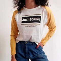 Remera combinada -Anti Boring- #4089