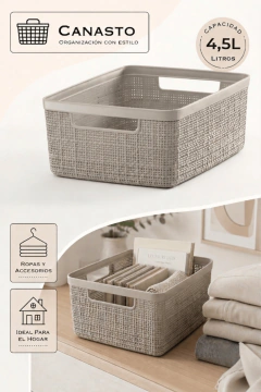 Organizador Yute 4,5L - Prego Hogar