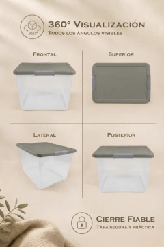 Organizador transparente 30 Litros