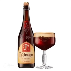 Kit Cerveja La Trappe Dubbel Escura Garrafa 750ml com Taça - comprar online