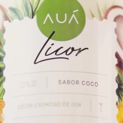 Licor Cremoso de Coco com Gin Auá 700ml Drinks Aperitivo