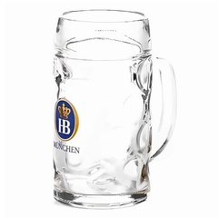 Caneca HB Hofbrau Importada Cerveja e Bebidas Vidro 1000ml - comprar online