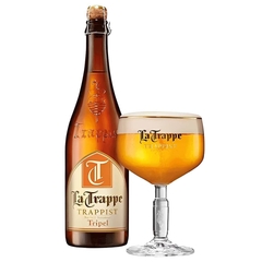 Kit Cerveja La Trappe Tripel Holandesa Garrafa 750ml + Taça - comprar online