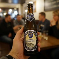 Cerveja Hofbrau Schwarze Weisse 500ml Escura Alemanha - comprar online