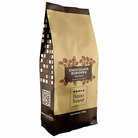 Chocolate Branco Europeu Flavor House 1,01Kg Preparo em Pó