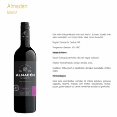Vinho Almadén Fino Tinto Branco Adega Miolo Garrafa 750ml - Newness Atacado