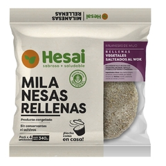MILANESAS RELLENAS DE VEGETALES SALTEADOS AL WOK HESAI X 4 UN