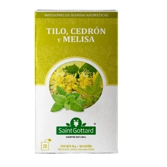TE DE TILO, CEDRON Y MELISA SAINT GOTTARD X 20 SAQ