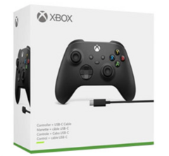 JOYSTICK MICROSOFT XBOX ONE S BLUETOOTH NO INCLUYE CABLE TIPO C NI PILAS - USA 2 PILAS AA NEGRO ORIGINAL