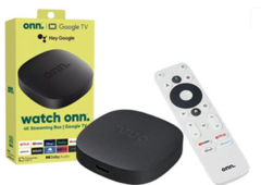 REPRODUCTOR ONN QUADCORE CORTEX A35 2GB 8GB DUALBAND CON GOOGLE TV 4K HDMI WIFI CONTROL REMOTO FUNCION CHROMECAST - INCLIYE TRAFO NO INCLUYE 2 PILAS A